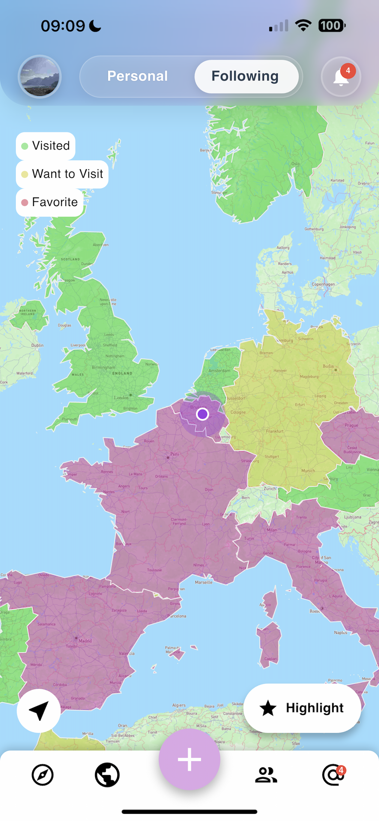 Personalized World Map